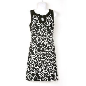 Connected Apparel Black & White Dress Size 12